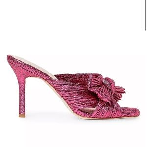 LOEFFLER RANDALL Claudia Pleated Skinny-Heel Mules - NEVER WORN
